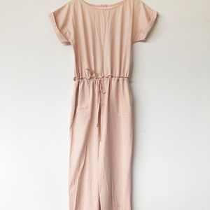 H&M Blush Cotton Jumpsuit